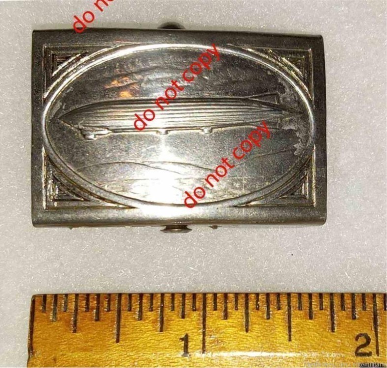 WW2 era German Zeppelin BELT BUCKLE extremely RARE! GUARANTEED 78+ Yrs Old!-img-6