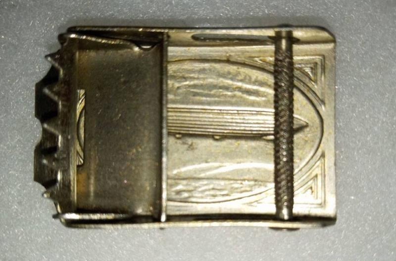 WW2 era German Zeppelin BELT BUCKLE extremely RARE! GUARANTEED 78+ Yrs Old!-img-1