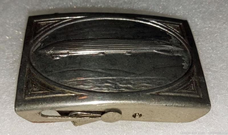 WW2 era German Zeppelin BELT BUCKLE extremely RARE! GUARANTEED 78+ Yrs Old!-img-0