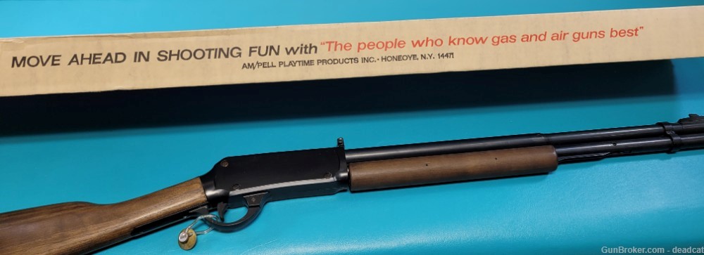 Vintage Ampell BB Magnum M44 Air Rifle in Original Box Papers + Provenance-img-15