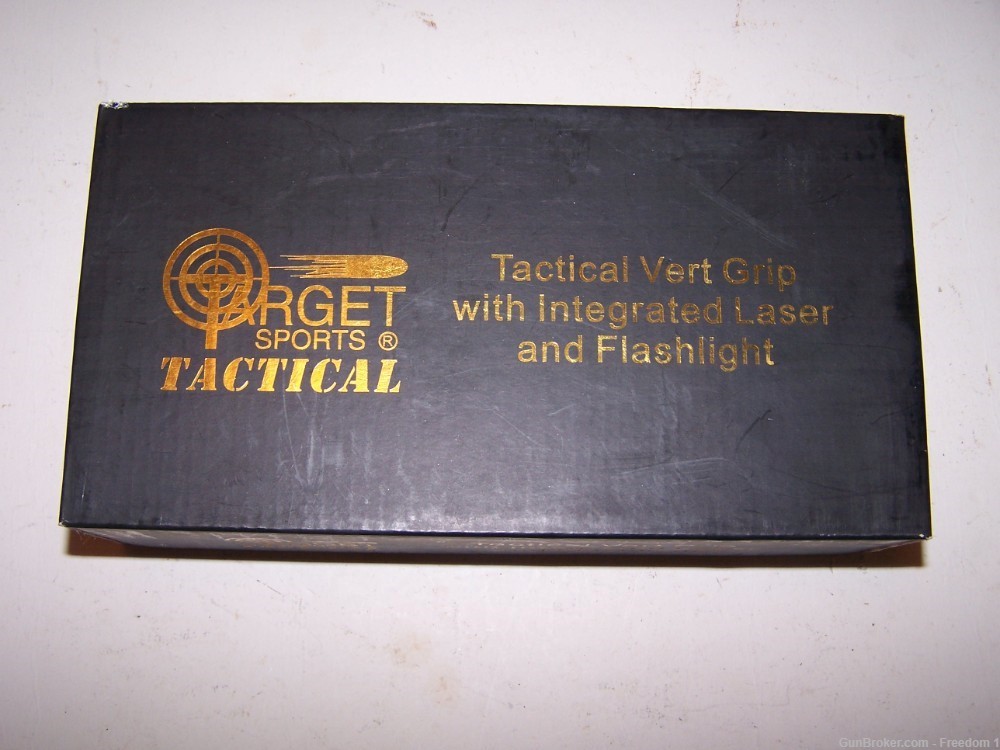 Tactical Vert. Grip w/Integrated Laser & Flashlight (New)-img-0