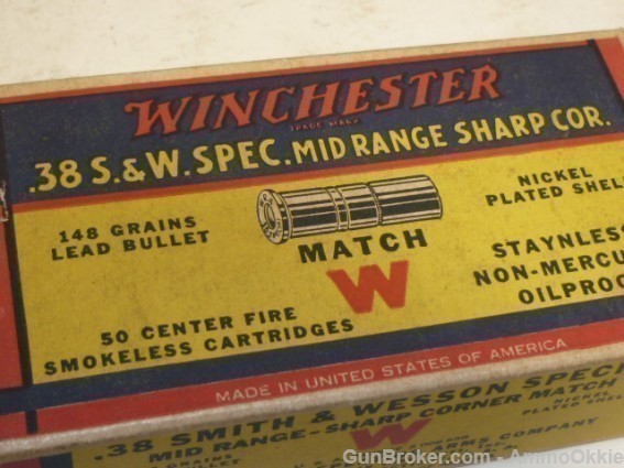 50rd Winchester SHARP CORNER Wadcutter 38 Special 357 Mag-img-2