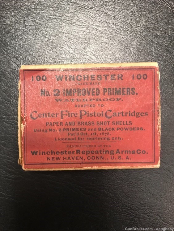 Winchester No. 2 Improved Primers Brass Shotshells-img-0