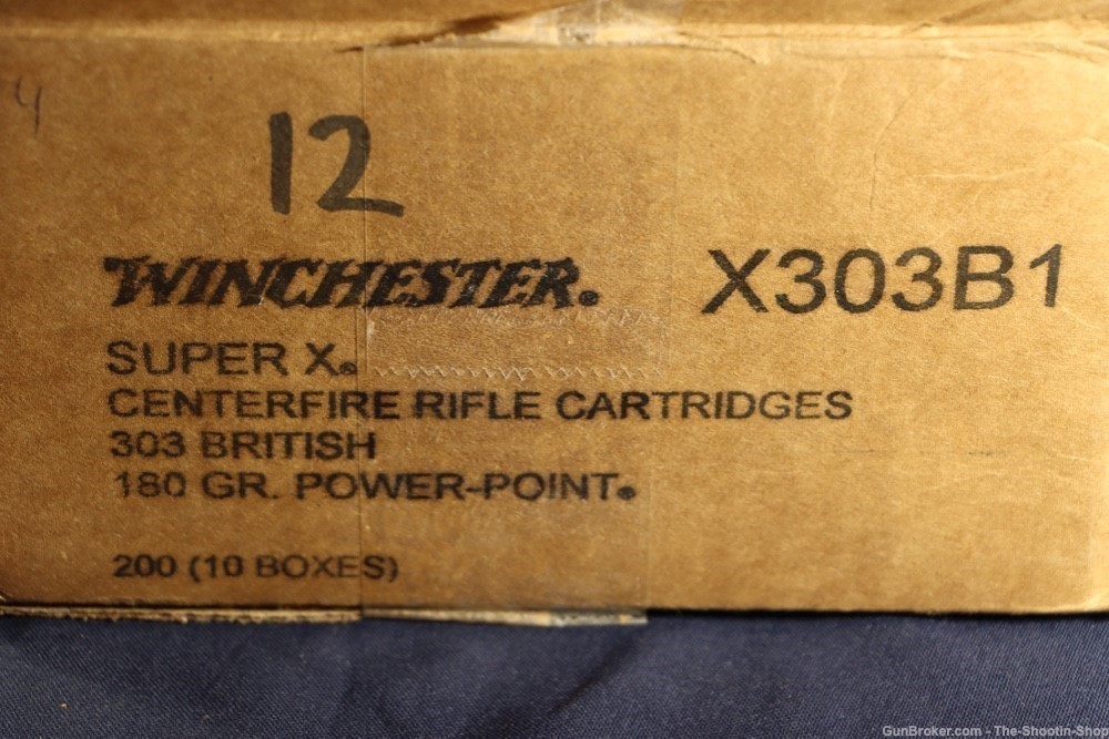 Winchester Power Point 303 BRITISH Rifle Ammunition 200RD Ammo Case 180GR-img-8