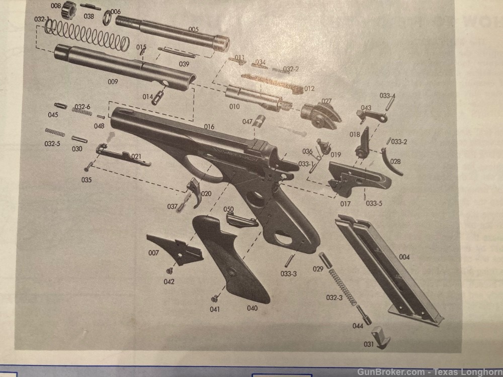 Whitney Wolverine .22 Pistol 98%+ Factory Box +Manual + Book +Warranty 1957-img-36