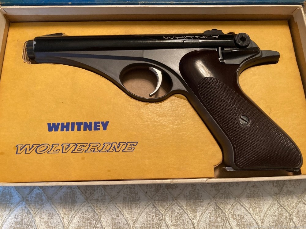 Whitney Wolverine .22 Pistol 98%+ Factory Box +Manual + Book +Warranty 1957-img-8