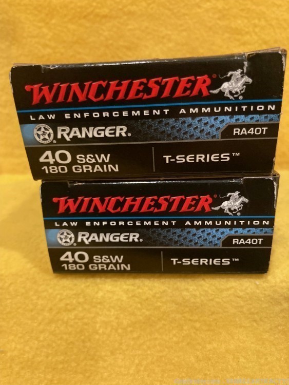 Winchester Ranger 40 S&W 180 gr. 100 rds. T-Series NO CC FEES-img-0