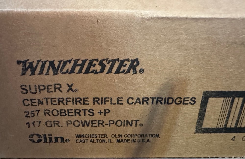 200 rounds of Winchester Super-X 257 Roberts +P 117 grain Power-Point ammo-img-2