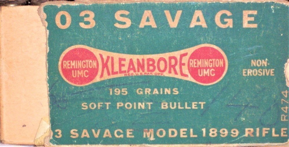 Remington Kleanbore 303 Savage 195 Grain JSP 6 Round R474 Vintage Collector-img-0