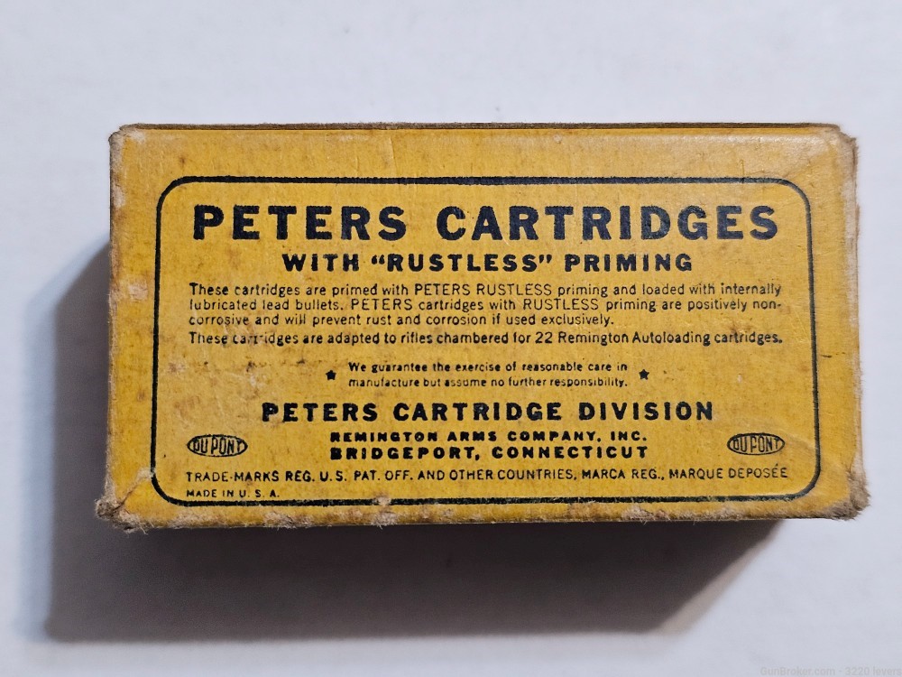 Vintage Peters Rustless 22 Remington Auto Loading -img-3