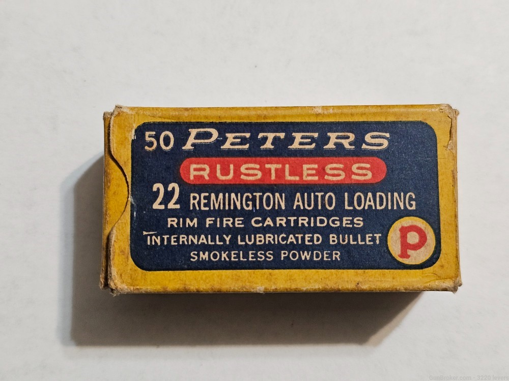 Vintage Peters Rustless 22 Remington Auto Loading -img-0