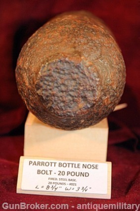 Civil War Parrott 20 Pound Bottle Nose Bolt - #21-img-4