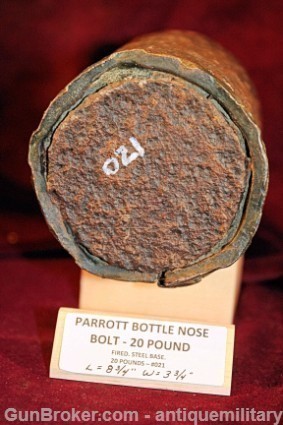 Civil War Parrott 20 Pound Bottle Nose Bolt - #21-img-3
