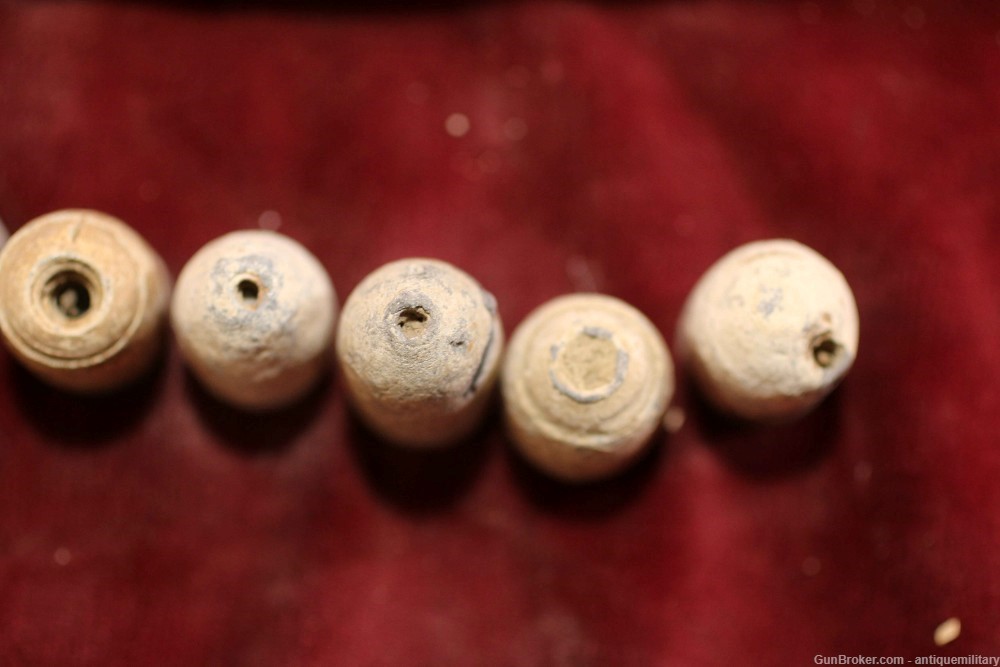 Civil War Bullets - All PULLED out of the barrel - 7 for one price-img-1