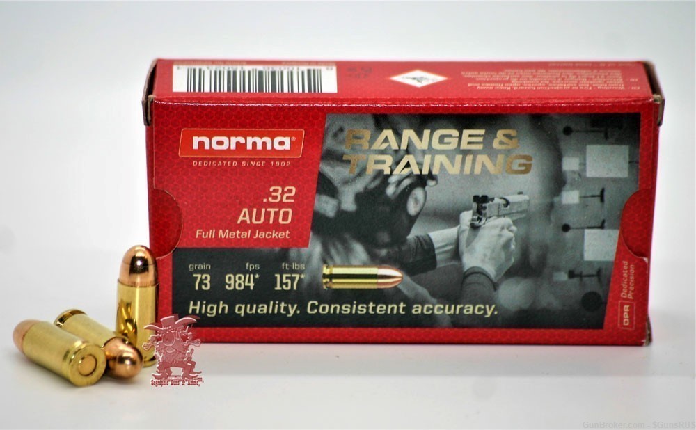 32 ACP Norma 32 Auto High Quality Consistent Accuracy  50 RDS-img-1