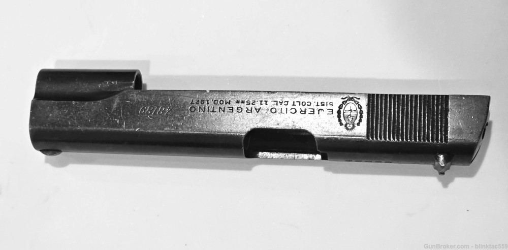 Argentine Colt 1911A1 Pistol, Mod 1927 Systema Colt SLIDE ONLY-img-2