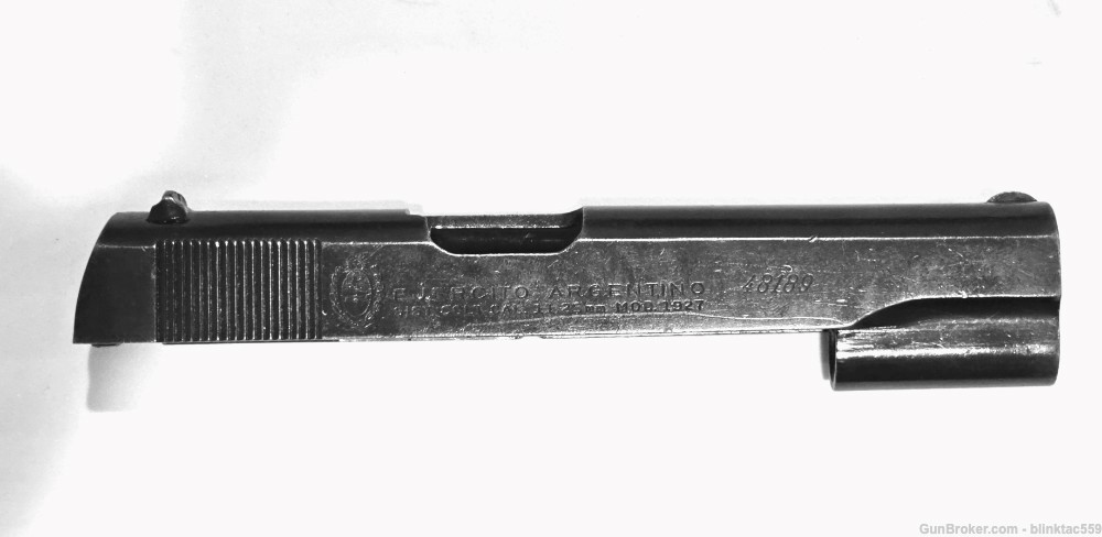 Argentine Colt 1911A1 Pistol, Mod 1927 Systema Colt SLIDE ONLY-img-4