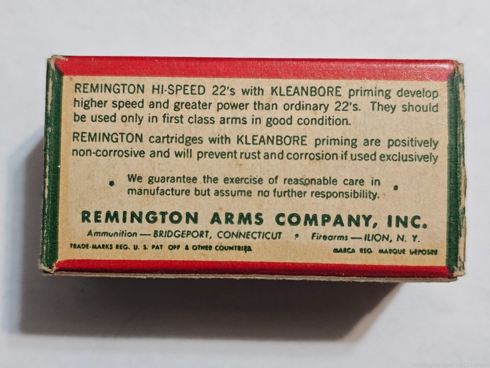 Vintage Remington Hi-Speed Kleanbore 22 LR Shot -img-2