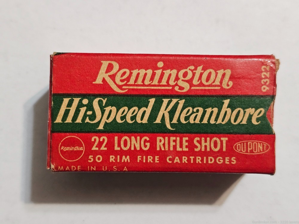 Vintage Remington Hi-Speed Kleanbore 22 LR Shot -img-0