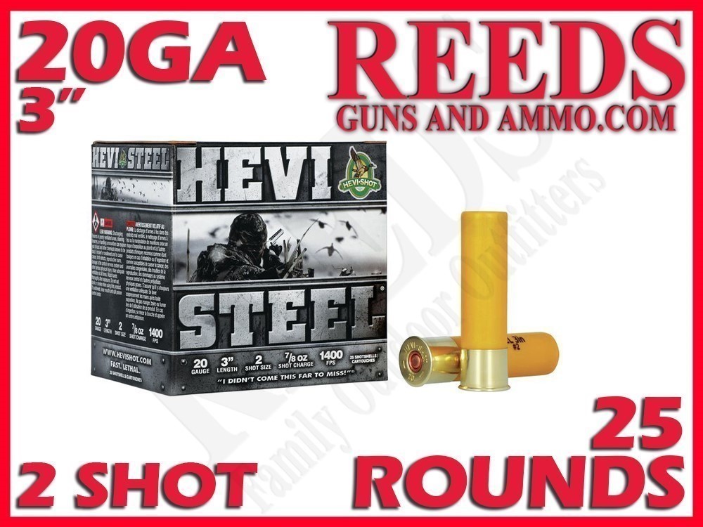 HEVI-Shot Hevi Steel 20 Ga 7/8oz 2 Shot 3in HS62002-img-0