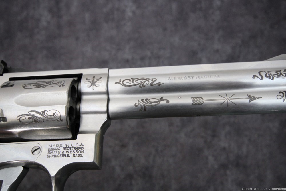 Smith & Wesson Model 686-3 in 357 Mag with 6" Barrel and Class C Engraving-img-5