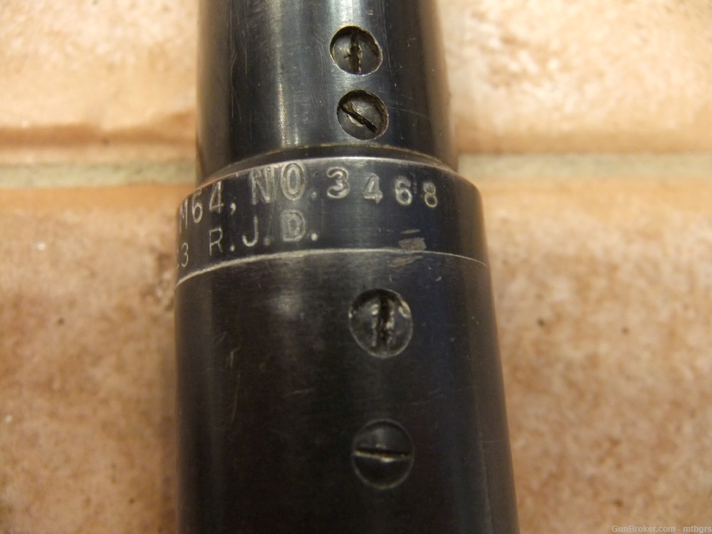 US MILITARY WWII TELESCOPE M64 1943 MHR CO. RJD  NO. 3468 -img-3