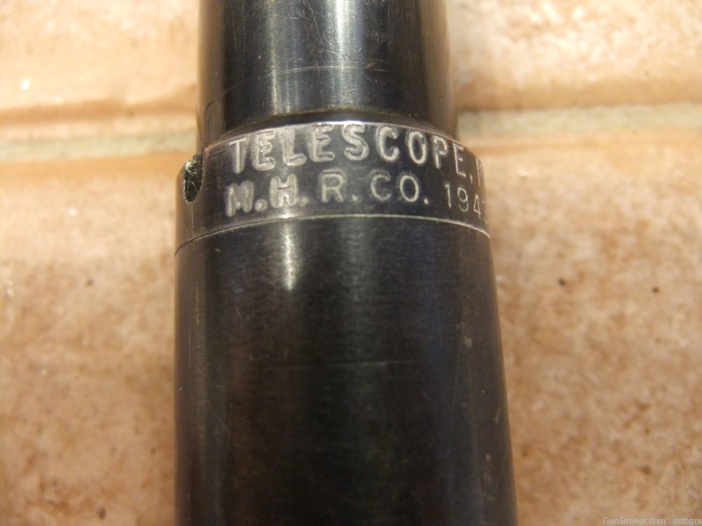 US MILITARY WWII TELESCOPE M64 1943 MHR CO. RJD  NO. 3468 -img-2