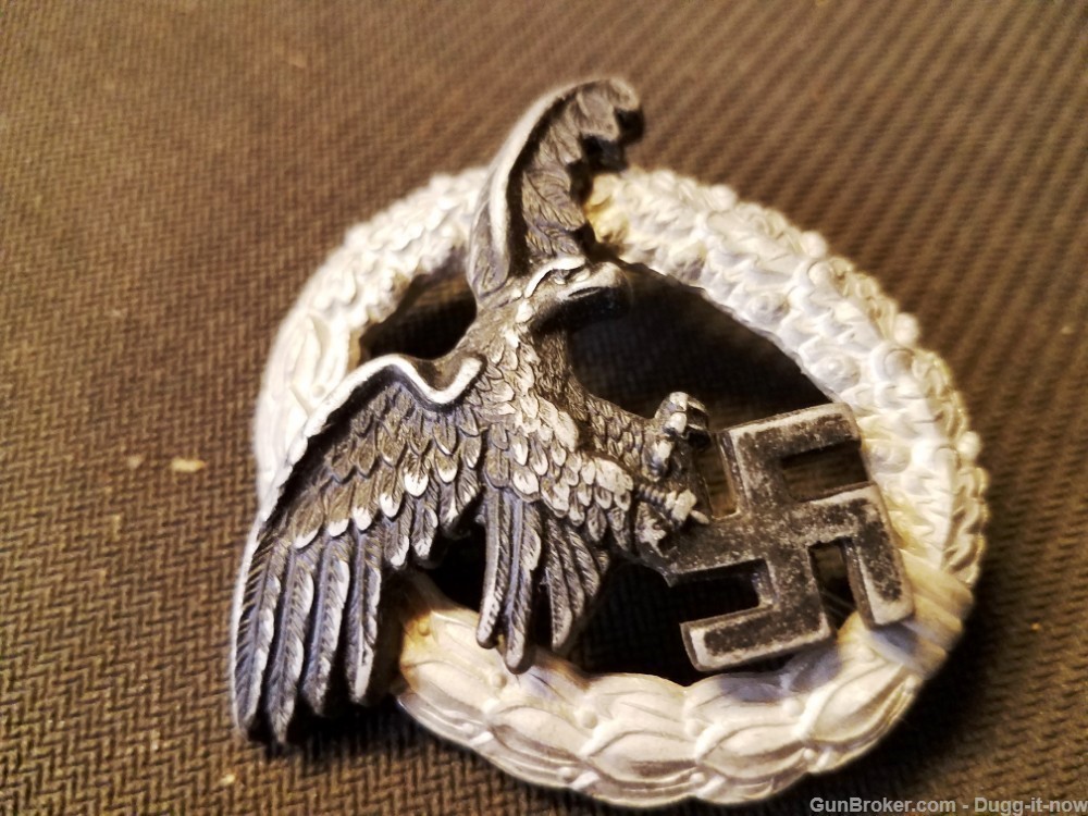 German WW2 Pilot-Observer badge aluminum "B&NL"-img-1