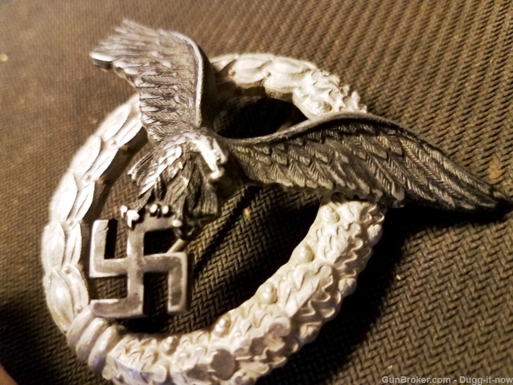 German WW2 Pilot badge aluminum version "C.E.J."-img-5