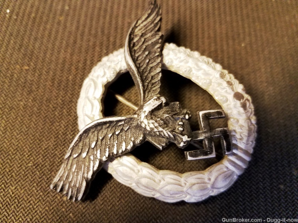 German WW2 Pilot badge aluminum version "C.E.J."-img-2