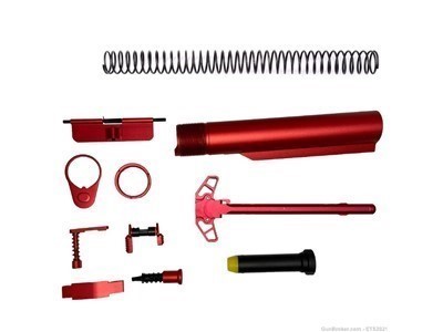 AR-15 Red Splash Kit for Lower/Upper mil spec carbine buffer tube kits
