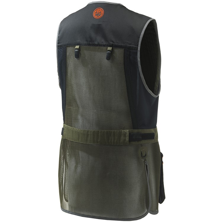 BERETTA Two Tone Sporting Vest, Color: Green/Black/Orange, Size: L-img-1