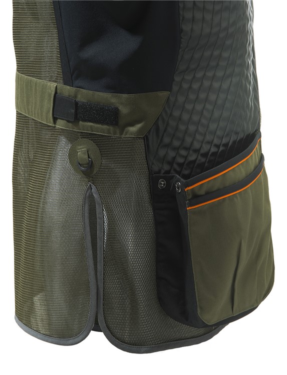 BERETTA Two Tone Sporting Vest, Color: Green/Black/Orange, Size: L-img-5
