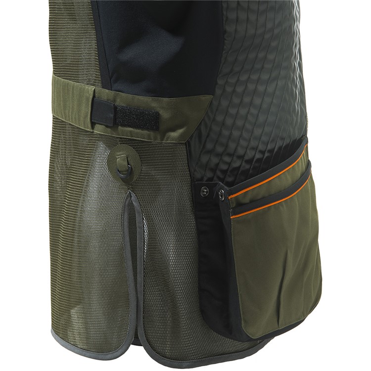 BERETTA Two Tone Sporting Vest, Color: Green/Black/Orange, Size: L-img-4