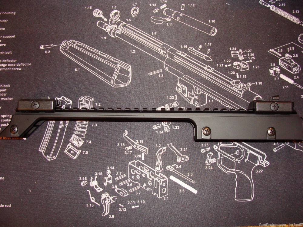 HK G36 Full Length Top Rail with MP-7 Style Sights-img-7