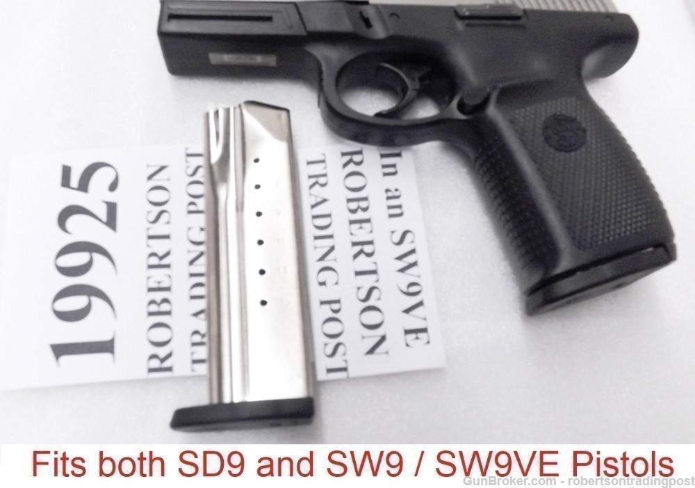 S&W 9mm SD9 Magazine also fits SW9VE SW9F 25095 Sub SS 16 shot-img-0