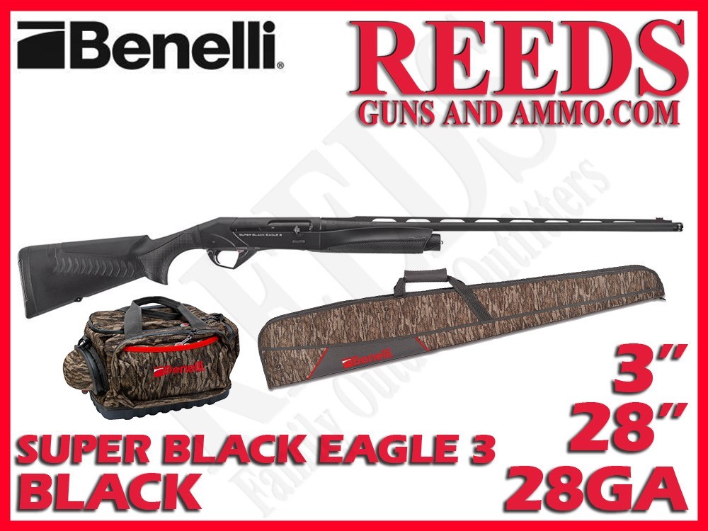 Benelli Super Black Eagle 3 BEST Black 28 Ga 3in 28in 12106-img-0