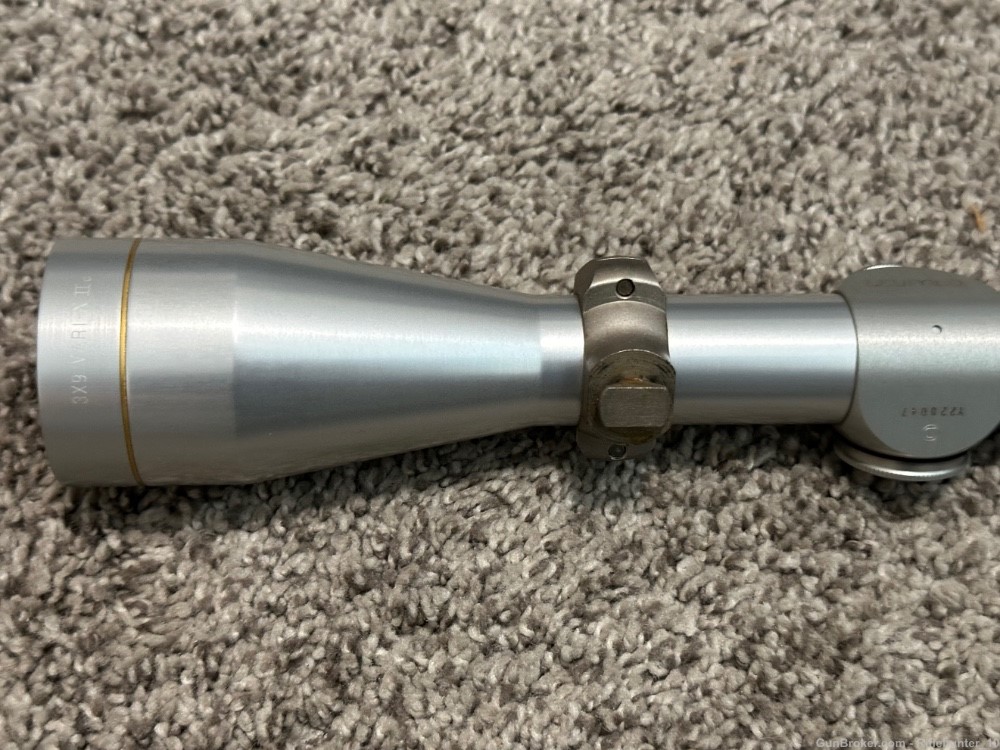 Leupold vari-x IIc 3x9 riflescope SS silver polish rare 1” tube duplex -img-4