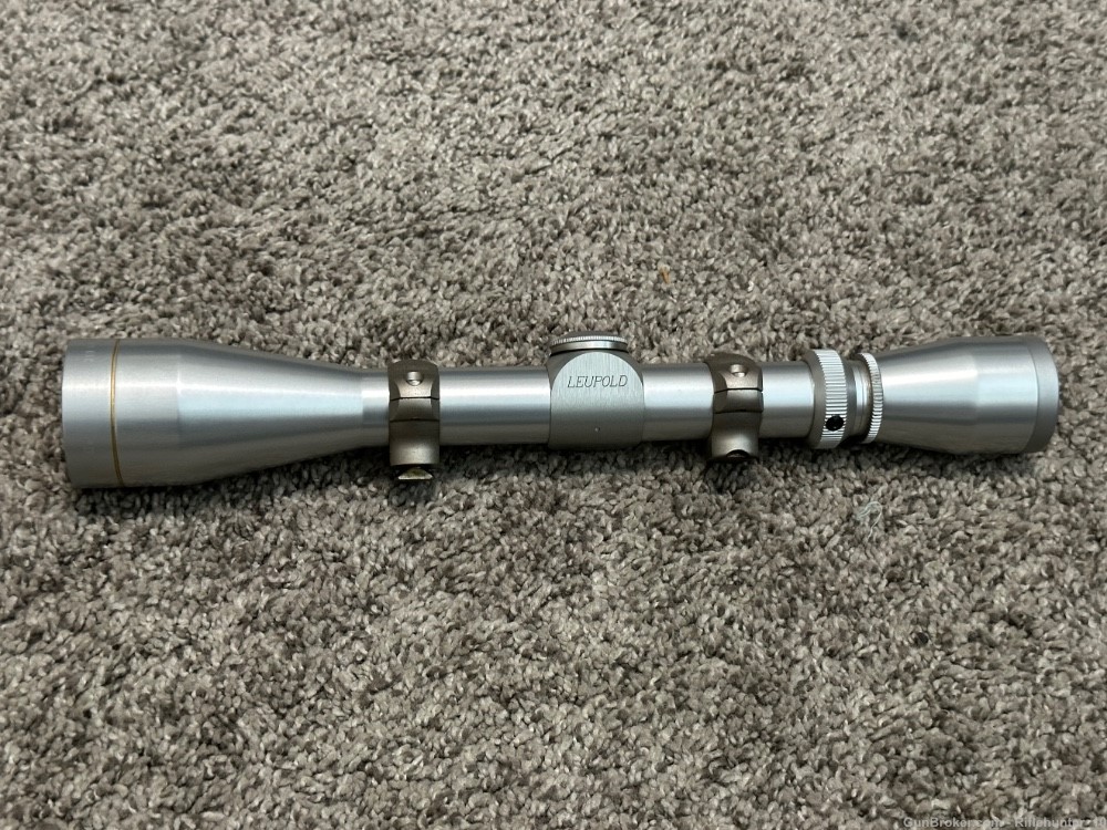 Leupold vari-x IIc 3x9 riflescope SS silver polish rare 1” tube duplex -img-0