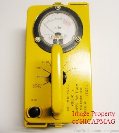 Vintage Geiger Counter Victoreen CD V715 Meter Radiation Detector Untested-img-0