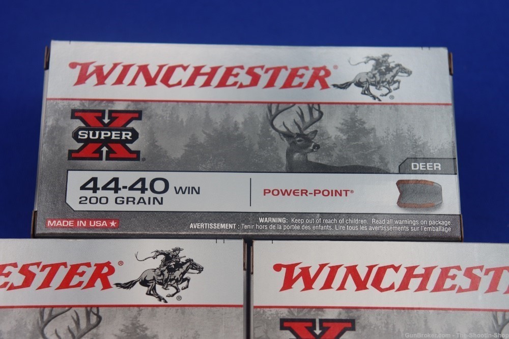 Winchester Power Point 44-40 WIN Rifle Ammunition 250RD Ammo Lot 200GR SP-img-1