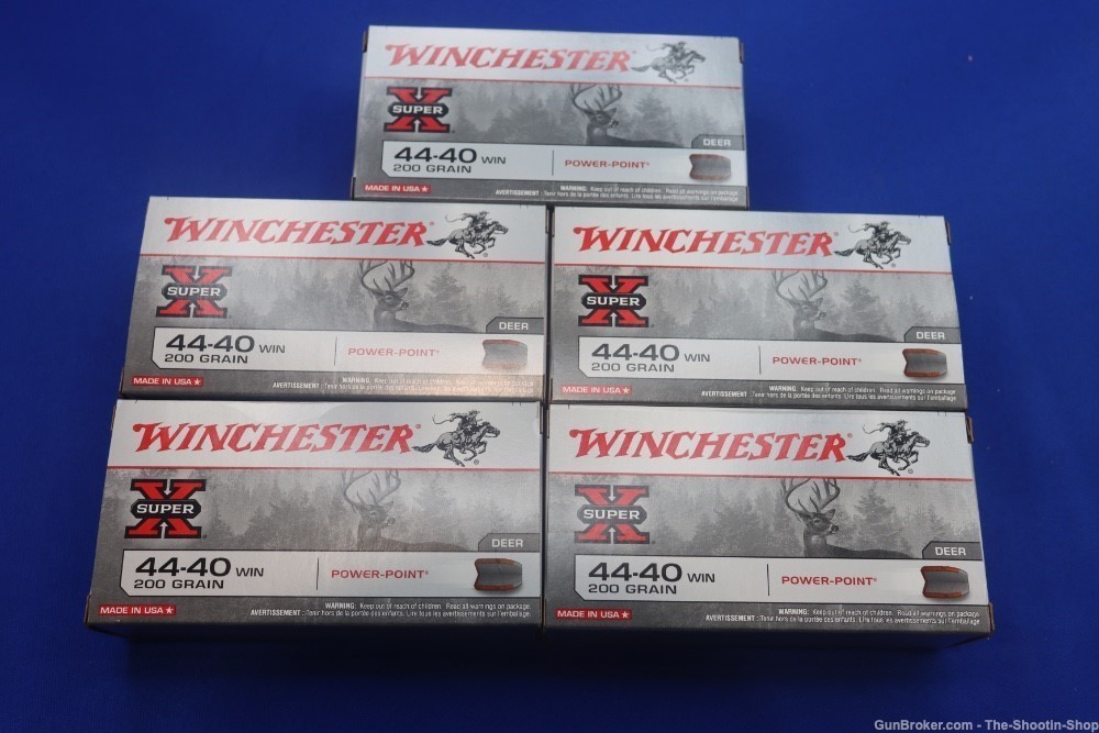 Winchester Power Point 44-40 WIN Rifle Ammunition 250RD Ammo Lot 200GR SP-img-0