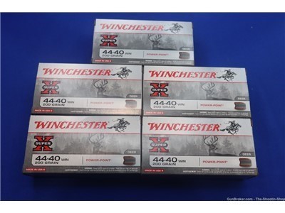 Winchester Power Point 44-40 WIN Rifle Ammunition 250RD Ammo Lot 200GR SP