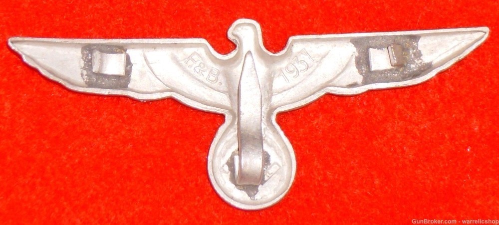WW2 German Army EM/NCO visor cap insignia-img-2
