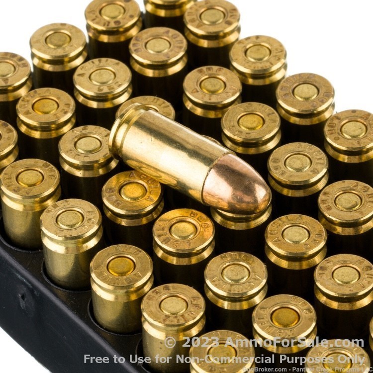 Aguila 9mm 124gr FMJ Handgun Ammo 1000 Round Case 124 Grain-img-2