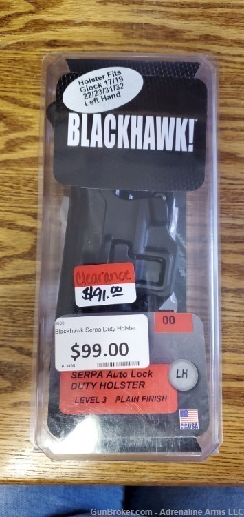 Blackhawk Glock G17/19/22/23/31/32 LH Serpa Holster-img-0
