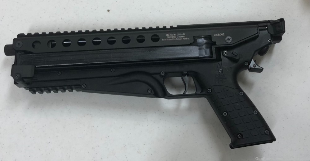 New KelTec P50 5.7x28mm semi auto pistol-img-1