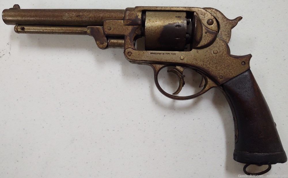 Civil War Starr 1858 Army DA Revolver US marked .44 cal Black powder Union -img-0