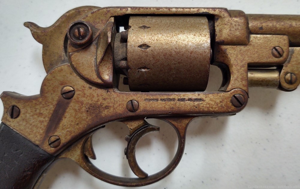 Civil War Starr 1858 Army DA Revolver US marked .44 cal Black powder Union -img-5