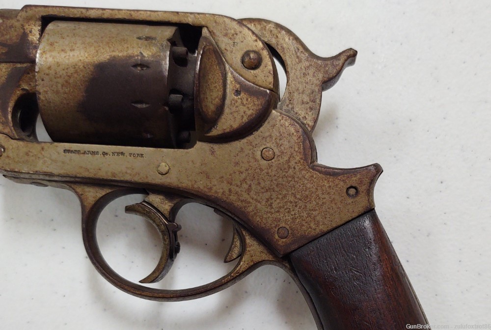 Civil War Starr 1858 Army DA Revolver US marked .44 cal Black powder Union -img-7
